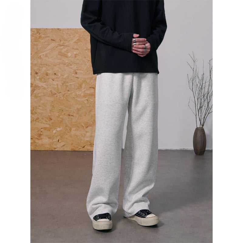 Ravne sportske hlače s Cupro vlaknom, srednji struk, debeli materijal, proljeće 2024