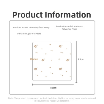 Soft Yun Detská objímajúca deka – Bavlna, výplň zo hodvábnych vlákien, do 1 kg, jar–jeseň, pre deti do 6 mesiacov, prispôsobiteľné spracovanie