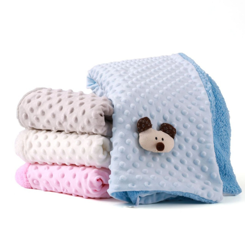 Dječji pokrivač za kolica – dvostruki sloj bean fleece, kroz sve sezone, prilagodljiv, 300–500 g, za djecu 1–3 godine