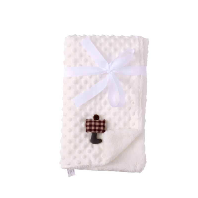 Dječji pokrivač za kolica – dvostruki sloj bean fleece, kroz sve sezone, prilagodljiv, 300–500 g, za djecu 1–3 godine