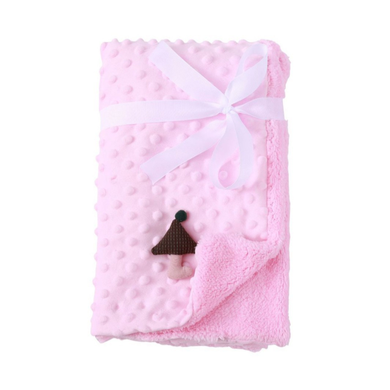Dječji pokrivač za kolica – dvostruki sloj bean fleece, kroz sve sezone, prilagodljiv, 300–500 g, za djecu 1–3 godine