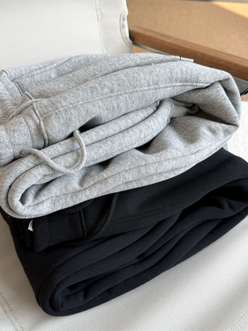 VIVI Unisex zimske duge hlače s Alpaca Fleece, 95% pamuk, srednje visoki pojas, ravni kroj