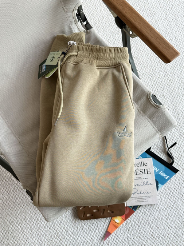 VIVI Unisex zimske duge hlače s Alpaca Fleece, 95% pamuk, srednje visoki pojas, ravni kroj