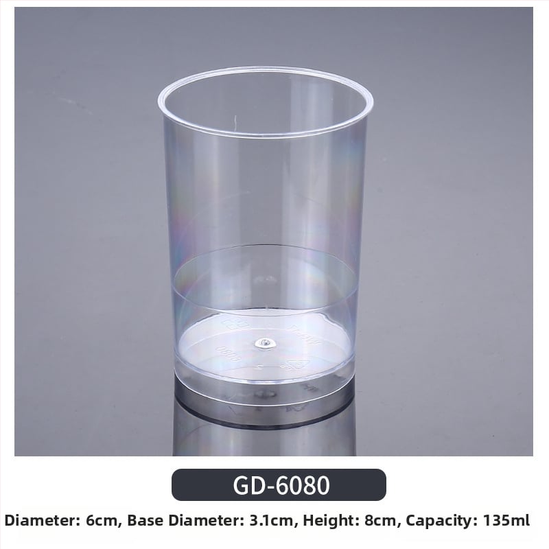 Cupe mousse de unică folosință, design îngroșat, cupă creativă de jeleu pentru deserturi, model 7770, plastic PS, cu capac, pentru ambalarea alimentelor