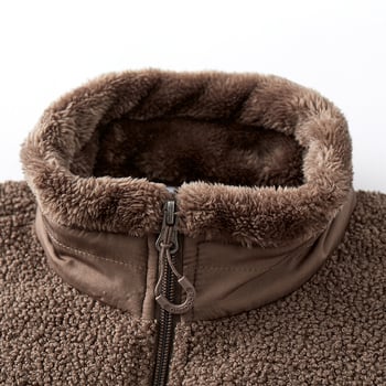 Muška zimska fleece jakna sa stojećim ovratnikom, zipom, otporna na vjetar, debela podstava, korejskog stila