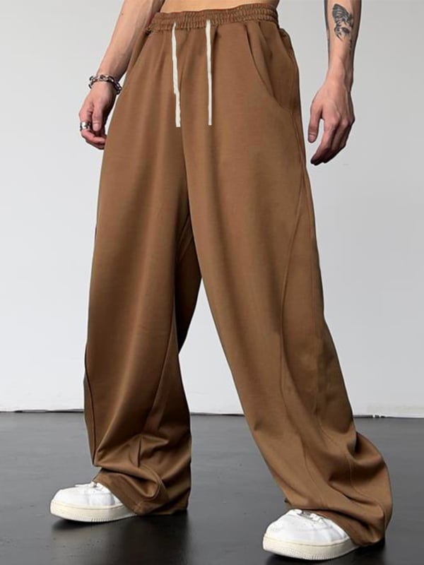 Uniszex sportnadrág magas derékrész, egyenes szabás, mikro-elasztikus, 100% poliészter, minden évszakban viselhető