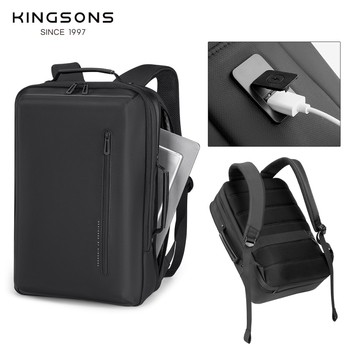 Muški poslovni ruksak — 20–35L, Poliester, Prozračan, Vodootporan, Za 15.6 inch laptop