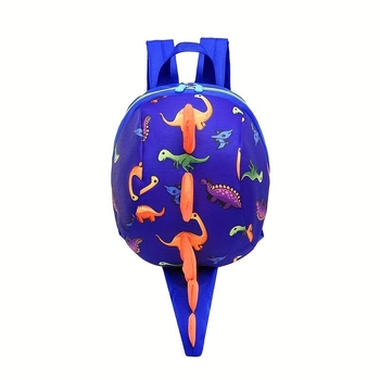 Dječji ruksak s dinosaurima za vrtić, unisex, anti‑gubitak, prozračne naramenice s zračnim jastukom, Oxford tkanina
