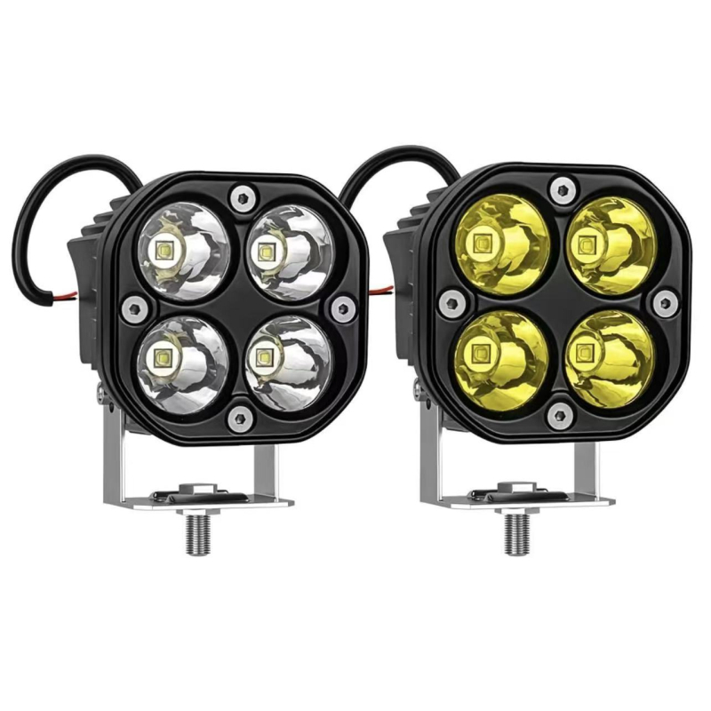 BJ40 LED reflektor za A-stup — off-road prednja bar svjetlo s dizajnom četverolistne djeteline, PC kućište, 8V, bez ugradnje