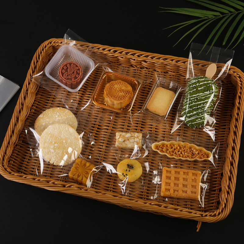 Pungi transparente cu sigilare centrală pentru alimente - sigilare termică, material compozit, mai multe seturi