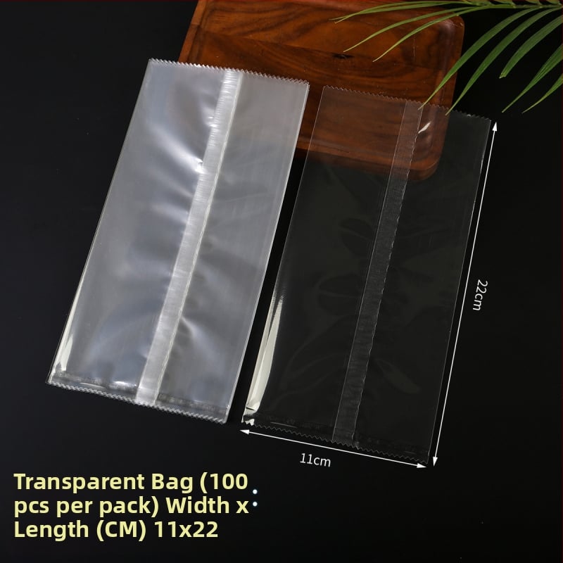 Pungi transparente cu sigilare centrală pentru alimente - sigilare termică, material compozit, mai multe seturi