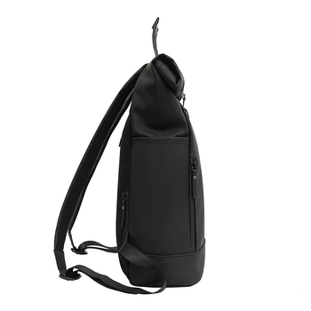 Ruksak za prijenosno računalo s roll-top zatvaranjem i vodootpornim PU, za poslovna putovanja, gradski minimalistički stil (20-35L, kompatibilan s 15-inčnim laptopom, trake s zračnim jastukom)