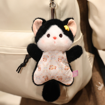 Котешка плюшена играчка в стил bean bag XB-95, персонализируема по изображение, пълнител PP памук, полиестерно влакно