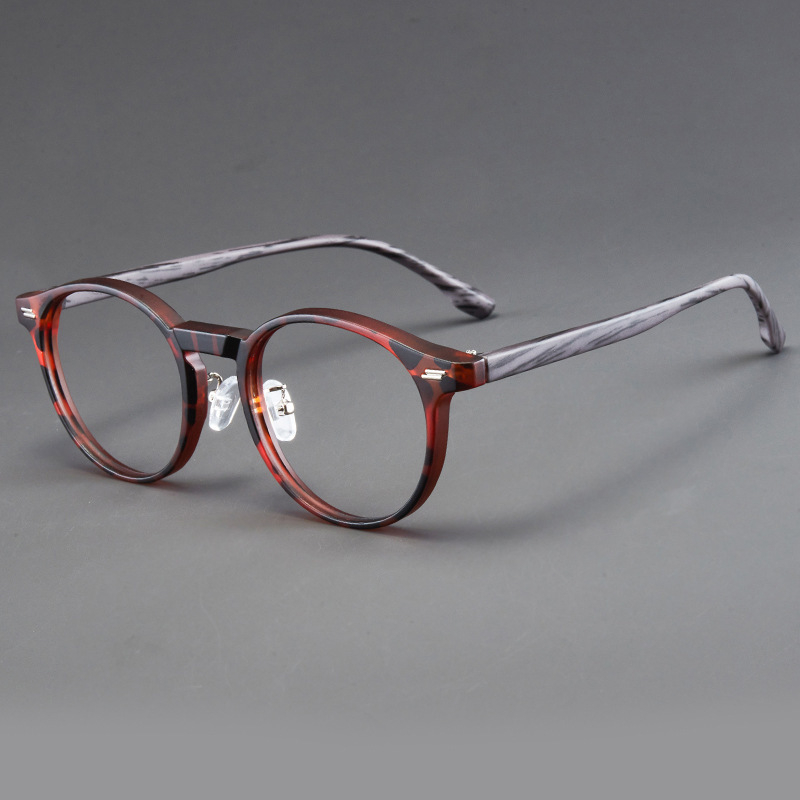 Очила за четене с анти-синя светлина, кръгли рамки, пълен корпус, ретро стил, есен 2025