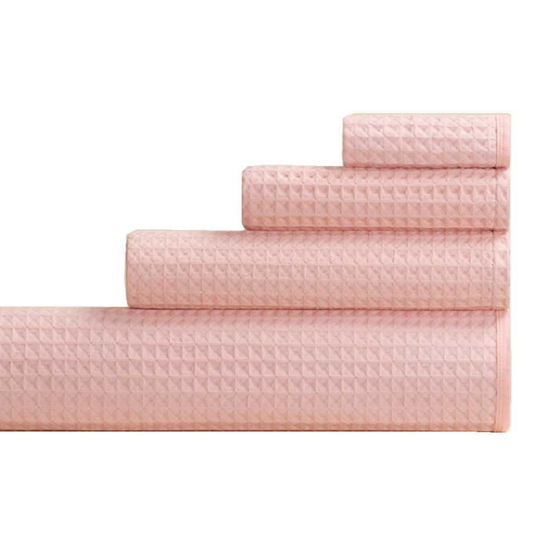 Detský uterák na tvár z bavlnenej gázy, štvorcový tvar, lemovaný jacquardovým prevedením, hmotnosť 25 g, tlačené logo