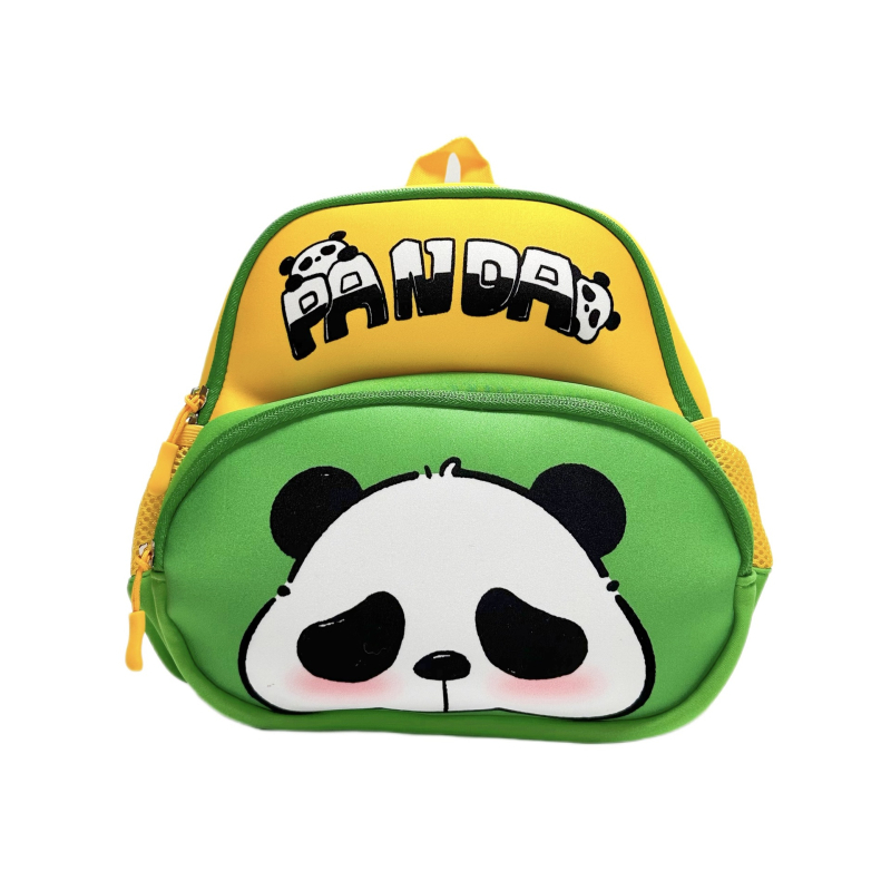 Dječji školski ruksak s Panda uzorkom, unisex, prozračan, ultra lagan, zatvaranje na zip, kapacitet ispod 20 L