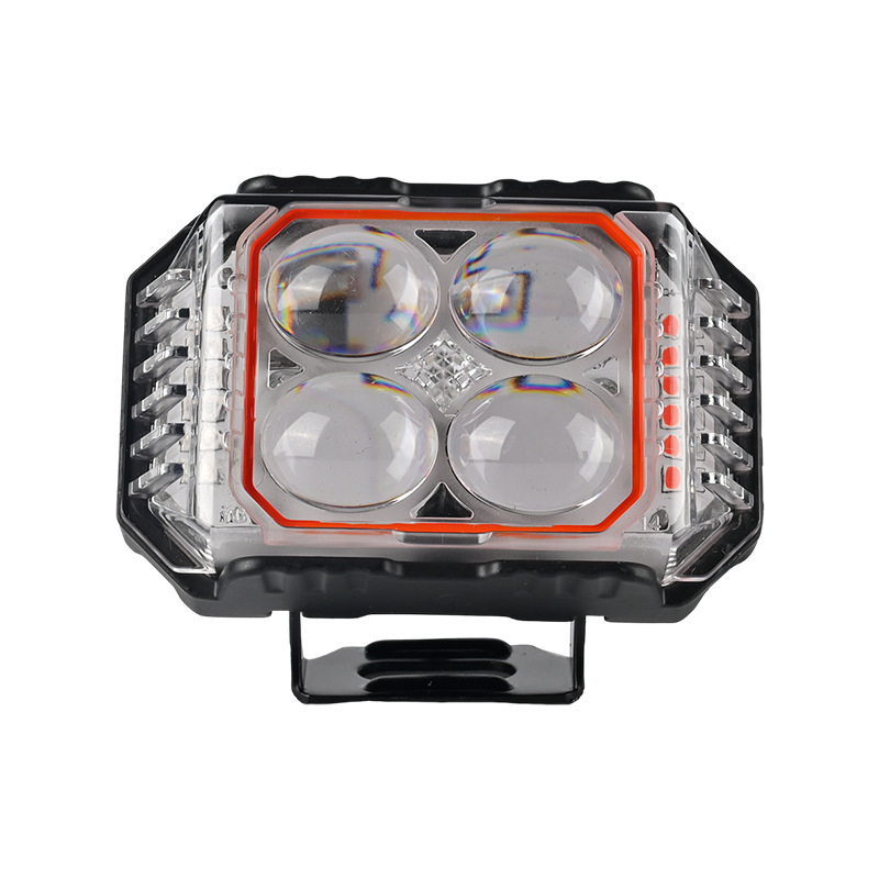 LED prednje svjetlo za motocikl s trostrukim dizajnom četverolistne detelje, 3000 lm, 20 W, 12-80 V, IP67