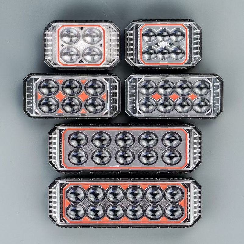 LED prednje svjetlo za motocikl s trostrukim dizajnom četverolistne detelje, 3000 lm, 20 W, 12-80 V, IP67
