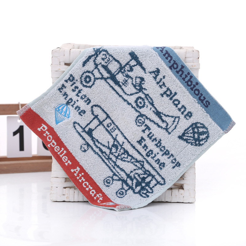 Detská osuška s karikatúrnymi zvieratami, 32S bavlna, ľahká, hmotnosť pod 50 g, tlač loga k dispozícii