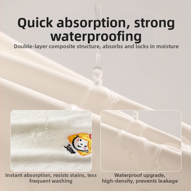 Detská utierka na tvár a starostlivosť o ústa, polyester 150D, jednoduchá tkanina, 80–100 g, viacúčelová utierka.