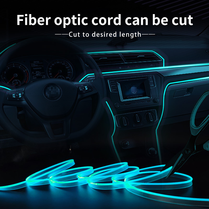Fiber-optic ambijentalno osvjetljenje za unutrašnjost automobila za instrument ploču - univerzalno (Materijal: PC; Snaga: 5; Napon: 5; Struja: 1A)