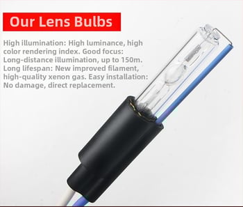 Unapređenje automobijskih farova s dvostrukom lećom D2H Xenon HC21, 55W 12V, 9012