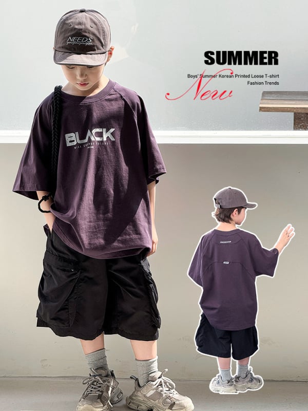 Dječji dvodijelni set: T-shirt i šorc od pletiva pamuka 98%, unisex, ljetni