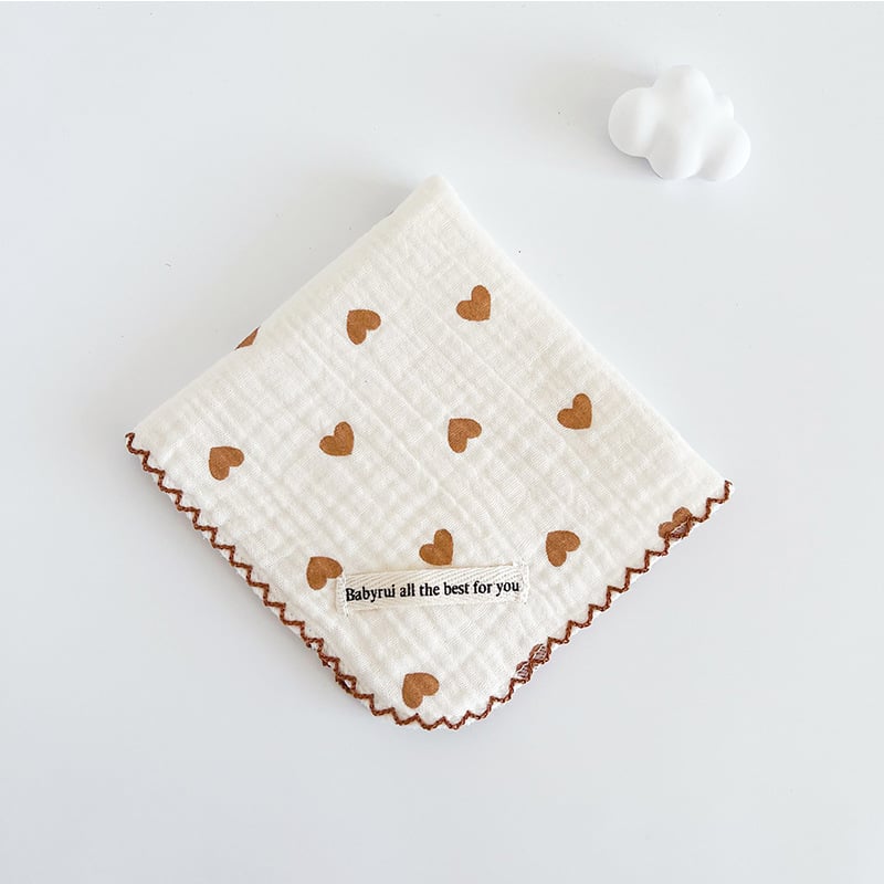 Квадратно кърпиче за бебета и деца | чист памук >95%, бамбукови влакна, попивен, модели: каре, едноцветно, карикатура, точки, безопасност клас А