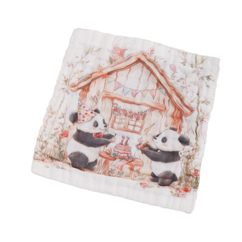 Μωρό πετσέτα από βαμβακερή γάζα, τετράγωνη, 40 γρ, απορρόφηση 0–5 δευτερόλεπτα, μονόκλωνη ύφανση, δυνατότητα εκτύπωσης λογότυπου