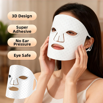 Moonsiti Fotónová maska na krásu s IR LED a červeným/modrým svetlom – zníženie vrások, liečenie akné a pigmentových škvŕn, obnovenie pleti, dobíjateľná