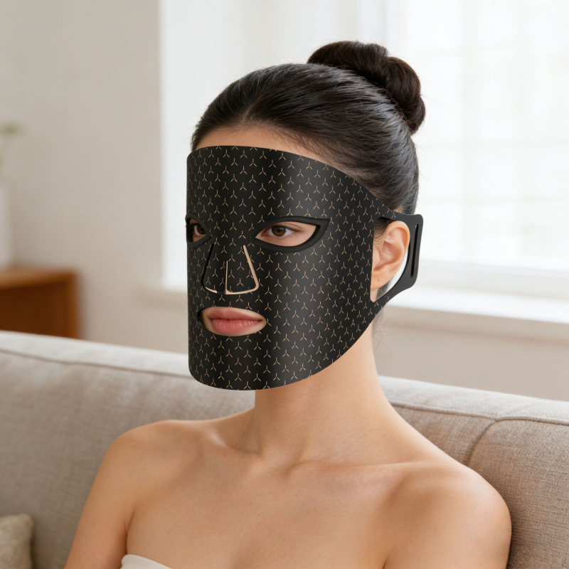 Moonsiti μάσκα ομορφιάς με φωτοθεραπεία, υπέρυθρη LED και φως κόκκινο/μπλε – μείωση ρυτίδων, ακμή και κηλίδες, ανάπλαση δέρματος, επαναφορτιζόμενη