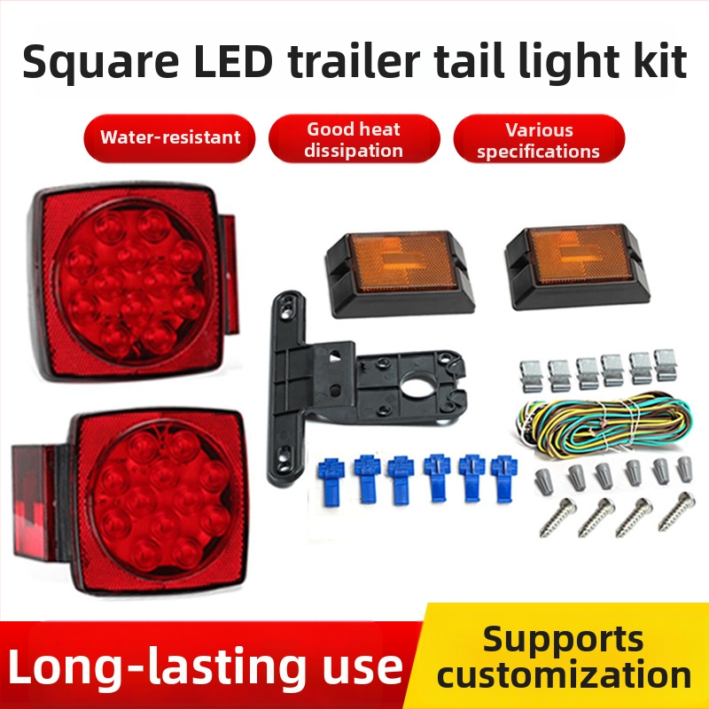 LED set stražnjeg svjetla QT-02, 12V, 5050SMD 0,2W×22, za prikolicu, kamion, kombi, jahtu