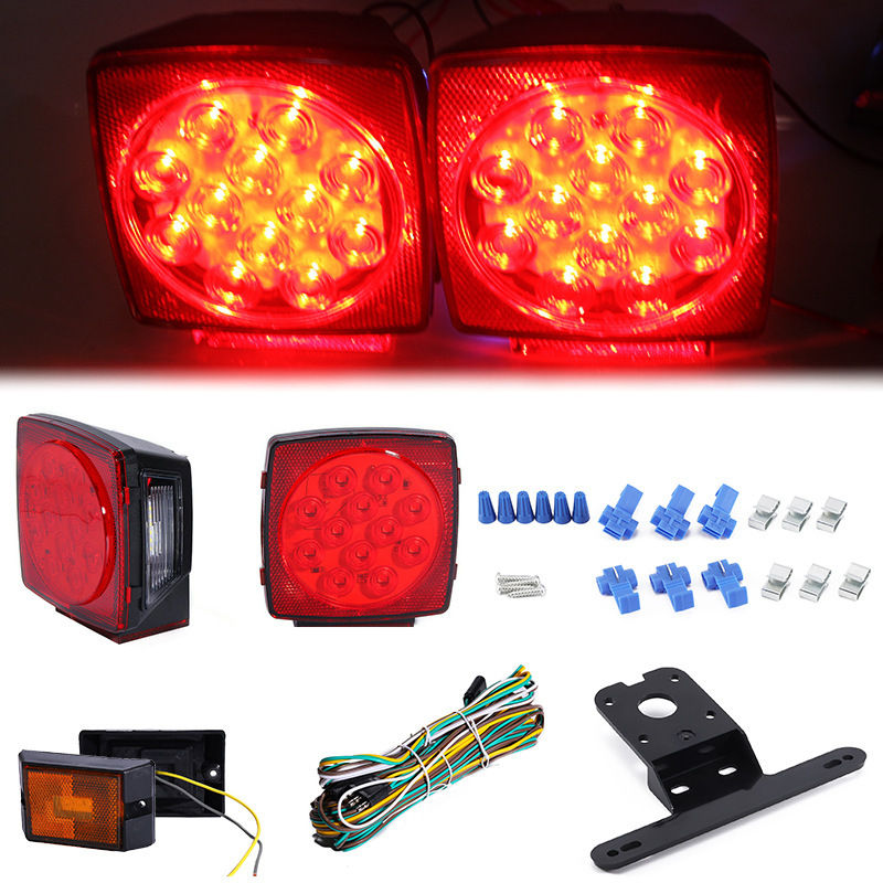 LED set stražnjeg svjetla QT-02, 12V, 5050SMD 0,2W×22, za prikolicu, kamion, kombi, jahtu