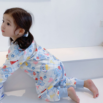 Unisex dječji onesie s zatvaračem na nogama, korejskog stila, jesen 2022, 10% spandex