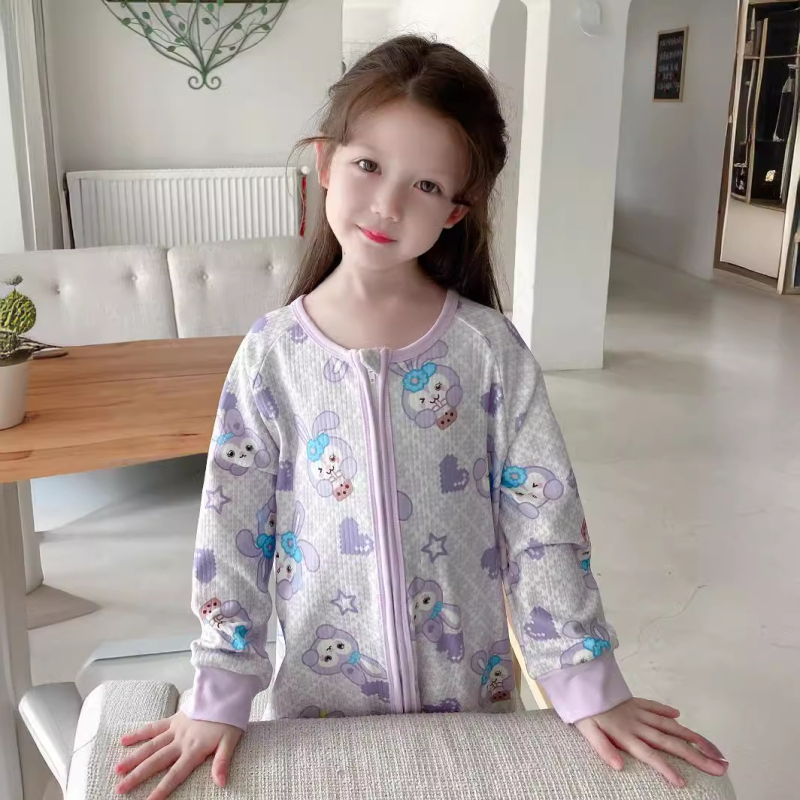 Unisex dječji onesie s zatvaračem na nogama, korejskog stila, jesen 2022, 10% spandex