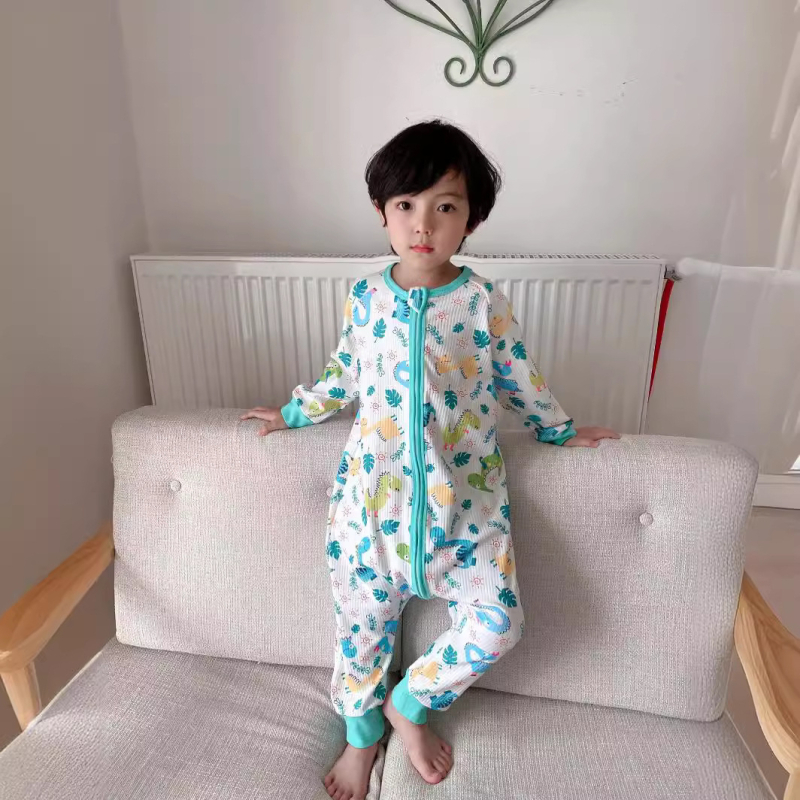 Unisex dječji onesie s zatvaračem na nogama, korejskog stila, jesen 2022, 10% spandex