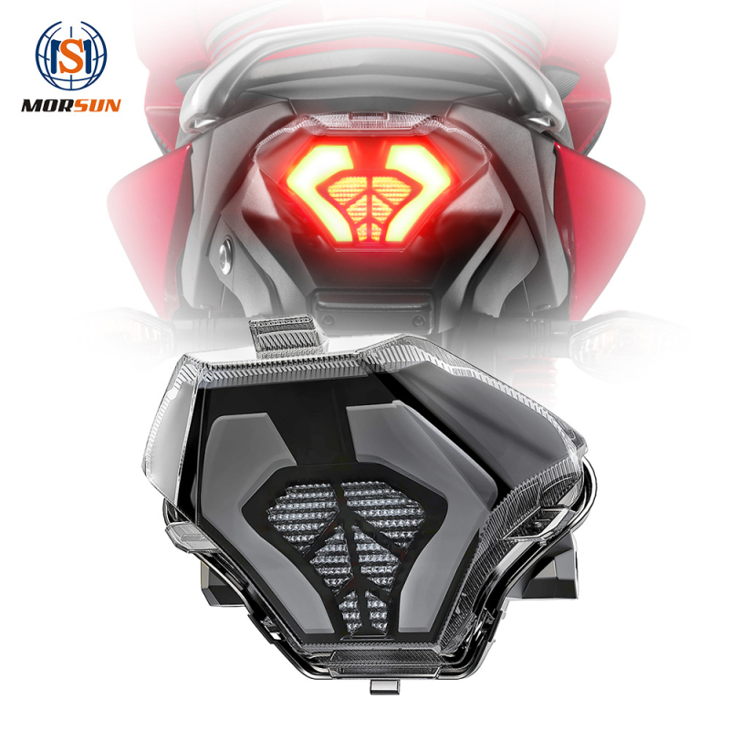 LED stražnje svjetlo za Yamaha MT-25 (2015-2018) YZF-R25/R3 - 7.6W, 12V DC, LED izvor, model MS-FZ07150T, vijek trajanja 30.000 h