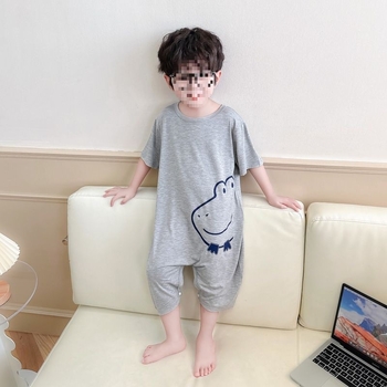 Детска гащеризон-пижама от модал 91–95%, за момчета, лято, карикатурен стил, възраст 8+ години