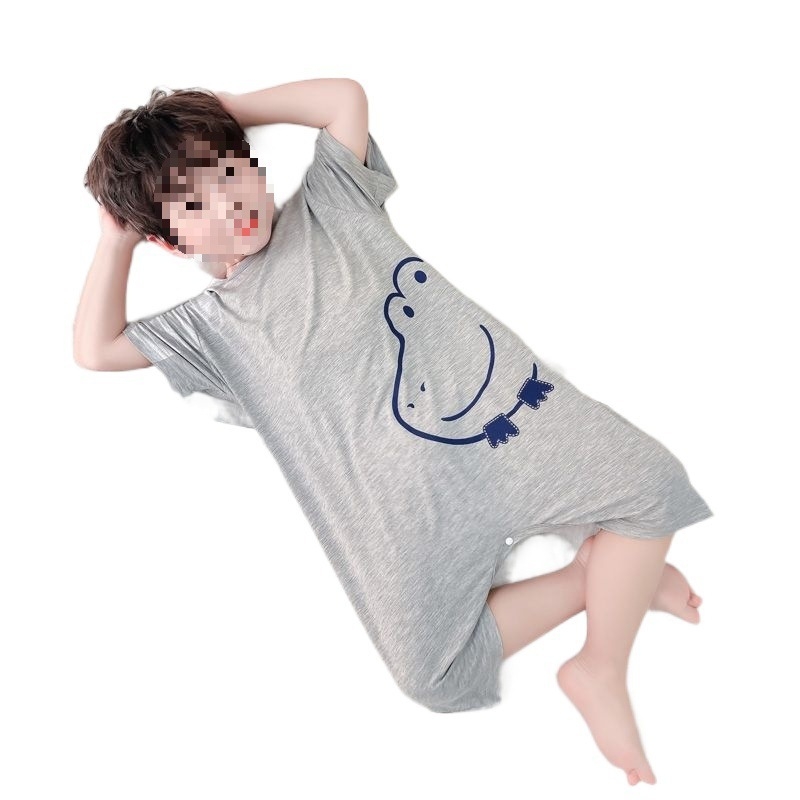 Детска гащеризон-пижама от модал 91–95%, за момчета, лято, карикатурен стил, възраст 8+ години