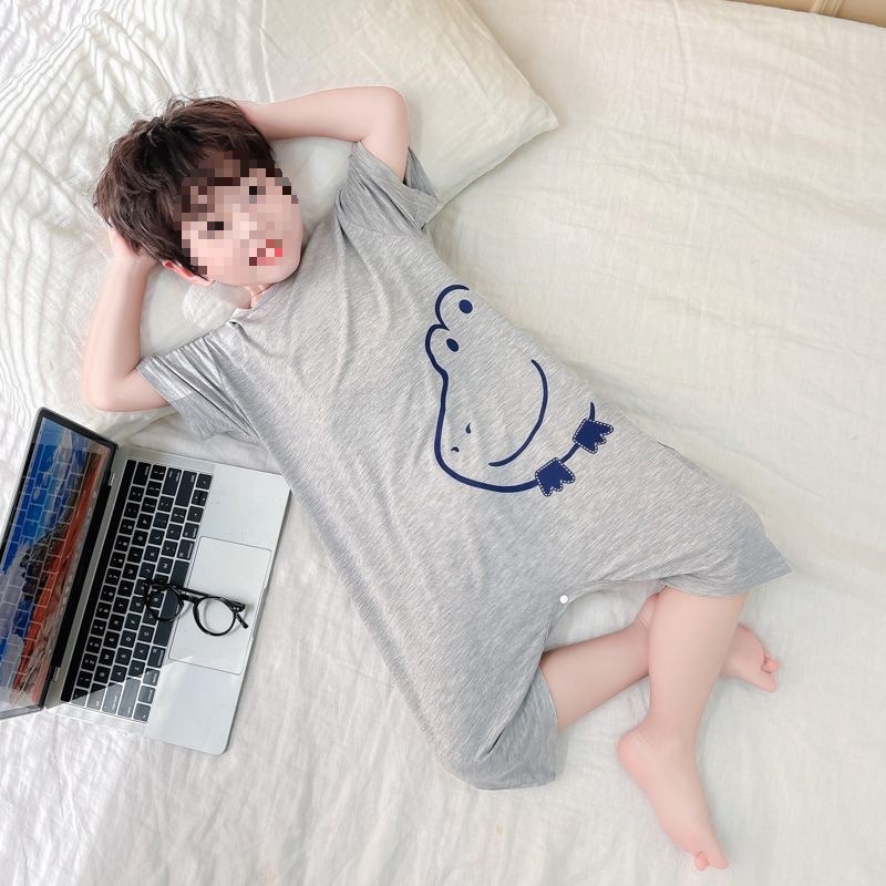 Детска гащеризон-пижама от модал 91–95%, за момчета, лято, карикатурен стил, възраст 8+ години