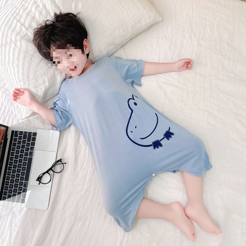 Детска гащеризон-пижама от модал 91–95%, за момчета, лято, карикатурен стил, възраст 8+ години