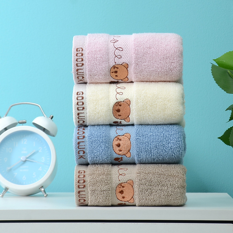 Παιδική πετσέτα προσώπου από 100% βαμβάκι, ζακάρτ ύφανση, σειρά κινουμένων σχεδίων, 60 g, απορρόφηση 21–25S