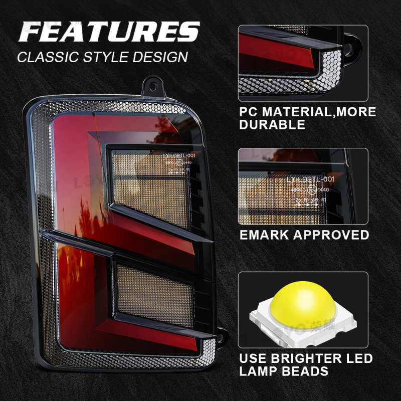 Zadnje svjetlo za automobil LY-LDBTL-001 — LED, 12V, 35W, kompatibilno s Lada Niva