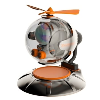 Автомобилен арома дифузер с амбиентна светлина и звук-управление | пластмасов корпус | обем 5–10 mL | аромат океански | изпаряване 1–15 дни | срок на годност 3 години