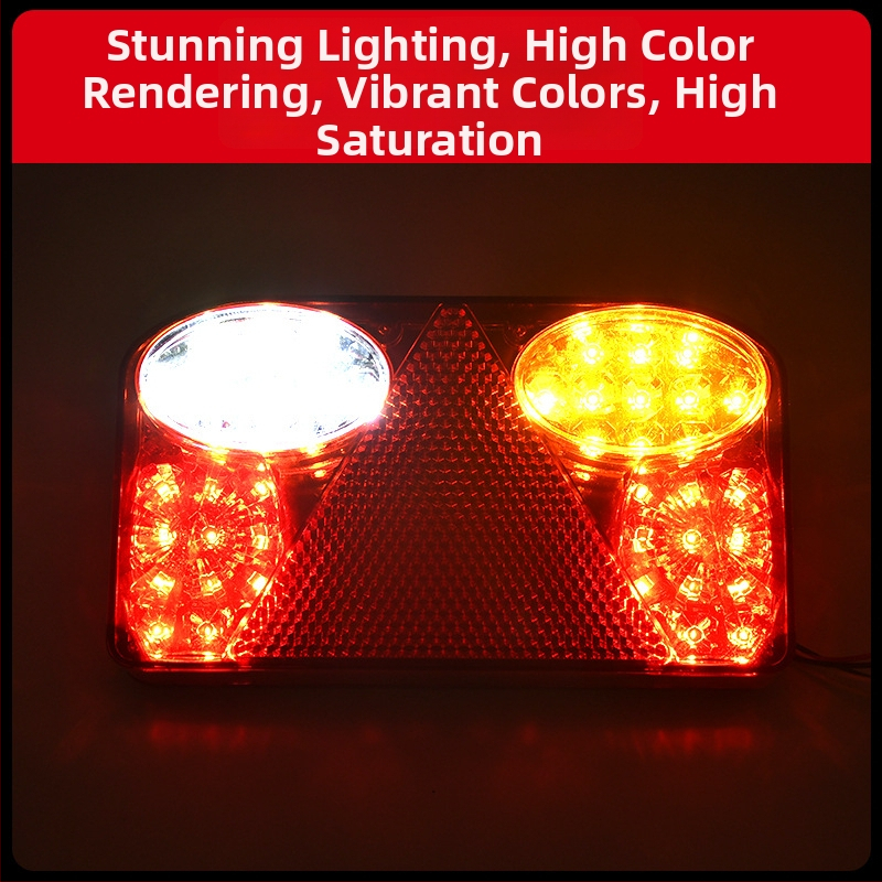 LED stražnja svjetla za kamione i prikolice, 12/24V, model trokuto-četvrtasta svjetla, 4000 lm, 3000K