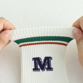 Dječje čarape za dječake, srednje dužine do potkoljenice, jacquard pletene, pamučne