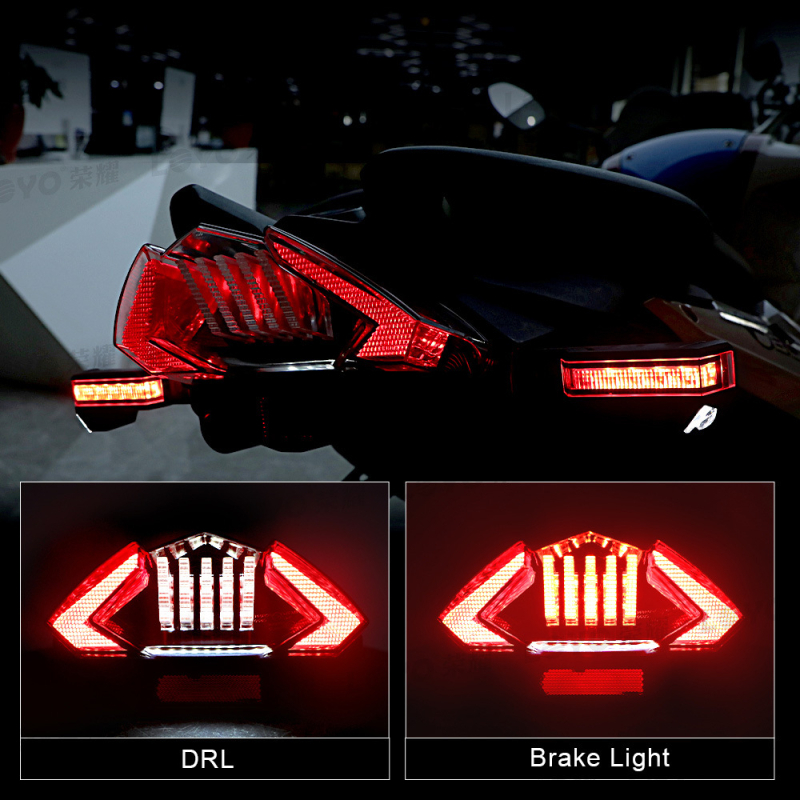 LED stražnje svjetlo LY-BW-TL001 za BMW motocikle R1200GS/F800, 30W, 12V, 6000K, 3000 lm