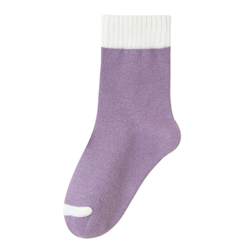 Dječje sportske čarape za djevojčice, jacquard pletenina, 78% pamuk, srednje dužine do lista, prozračne, upijaju vlagu, paket od 5 para