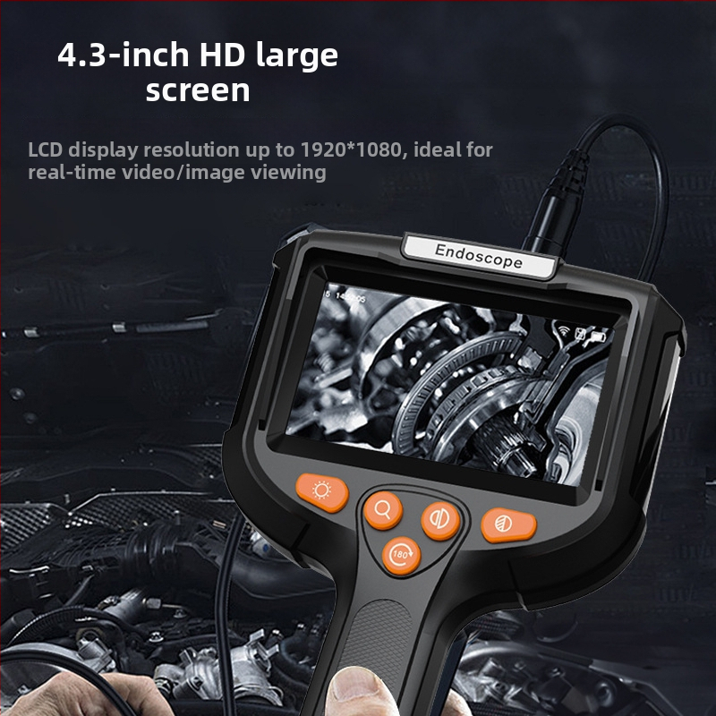 Prenosný priemyselný endoskop P200 s HD displejom, 2 MP kamera, 70° zorný uhol, IP67 vodotesný