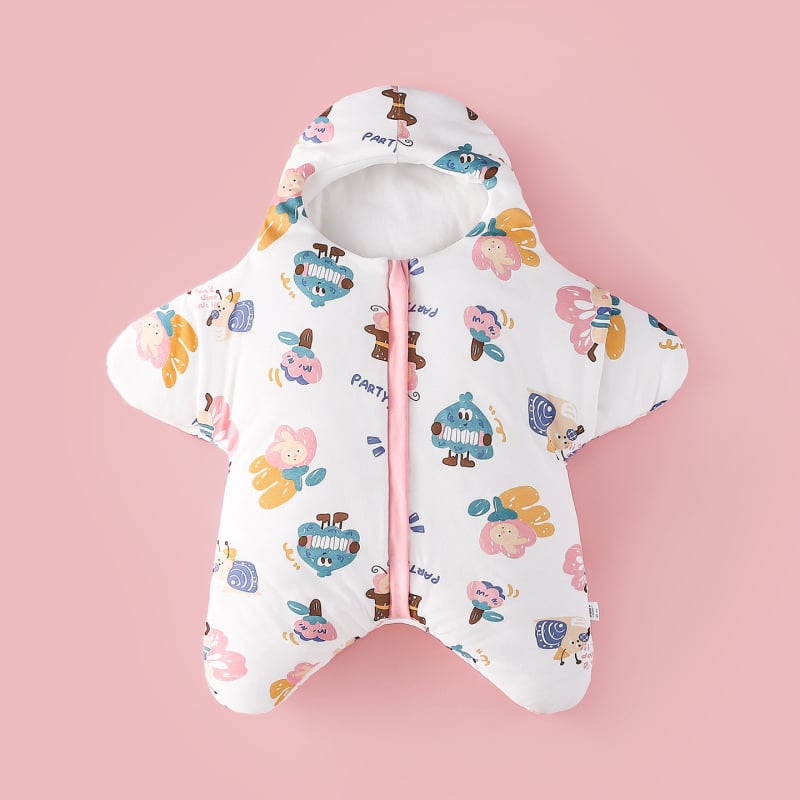 Zimska debela dječja spavaća vreća za novorođenčad 0–1 godina, crtani uzorak, pamuk